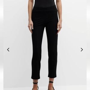 Eileen Fisher Classic Black Crepe Pull On Pants